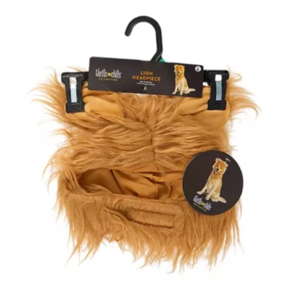 PetSmart Thrills & Chills Lion Mane Pet Costume Dog Cat Headpiece L/XL